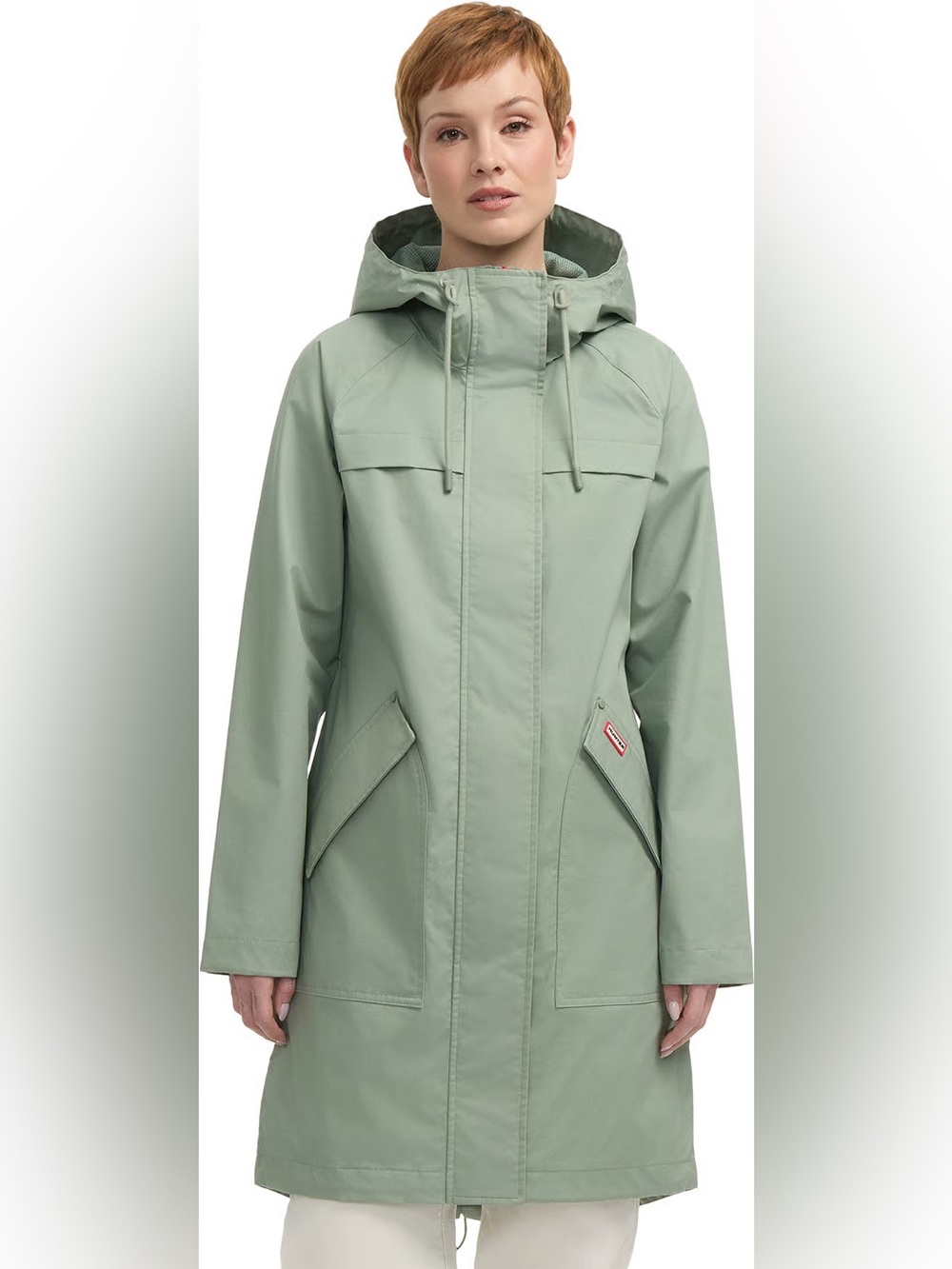 Hunter Jency Rain Jacket Herb Sage Size Small NWT - Picture 9 of 9